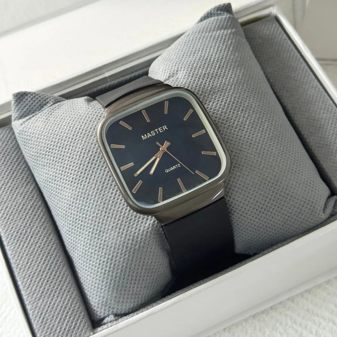 Master Quartz Square Dial Wrist Watch