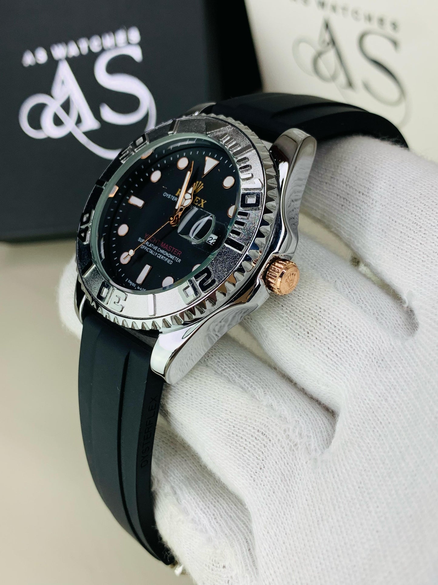 YM Straps Silver Black