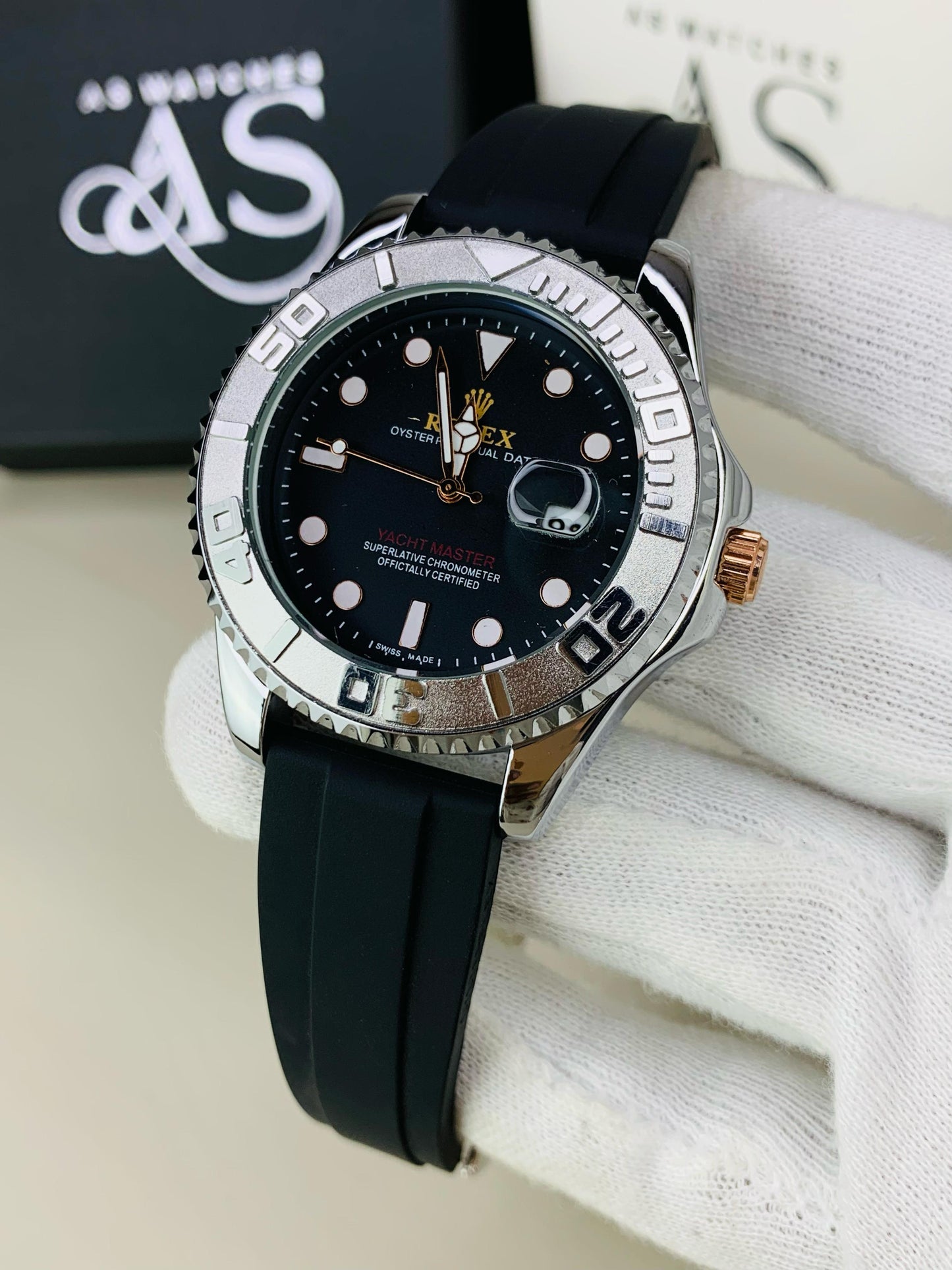 YM Straps Silver Black