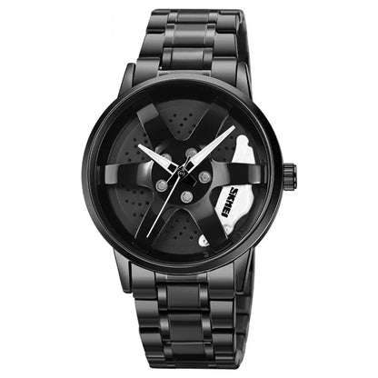 GYRO WHYL - The Alloy Wheel Watch With Rotating Alloy Wheel and Stainless Steel Strap