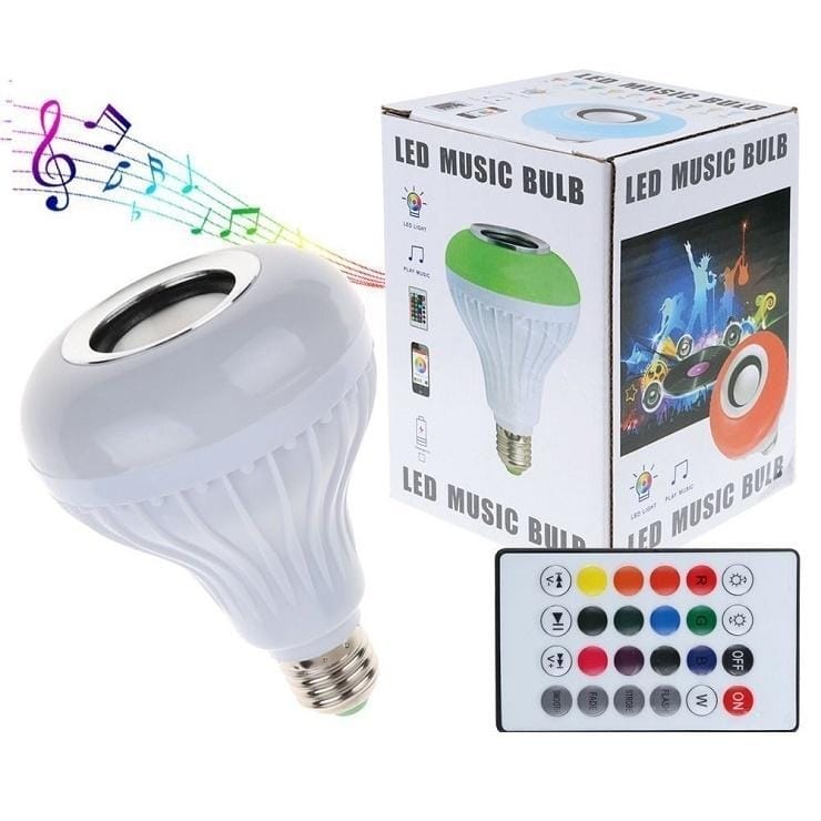 Led music bulb RGB wireless Bluetooth light bulb with speaker / 24-key remote control