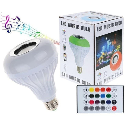 Led music bulb RGB wireless Bluetooth light bulb with speaker / 24-key remote control
