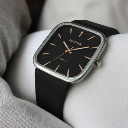 Master Quartz Square Dial Wrist Watch