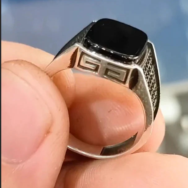 Black Onyx Turkish Ring HOP009