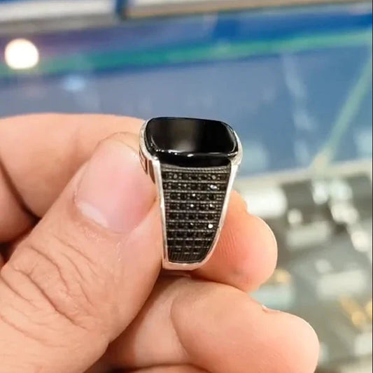 Black Onyx Turkish Ring HOP009