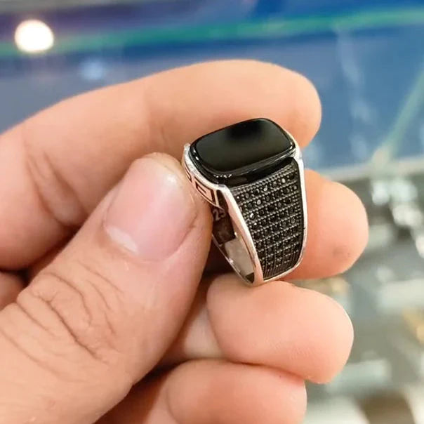 Black Onyx Turkish Ring HOP009