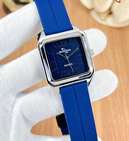 Smart Time Square Design Magnetic Lock & Silicon Straps watch